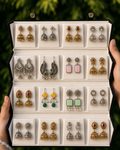Premium 16-Pair Ethnic Jhumka & Earring Collection – Traditional & Stylish Earring Set for Women