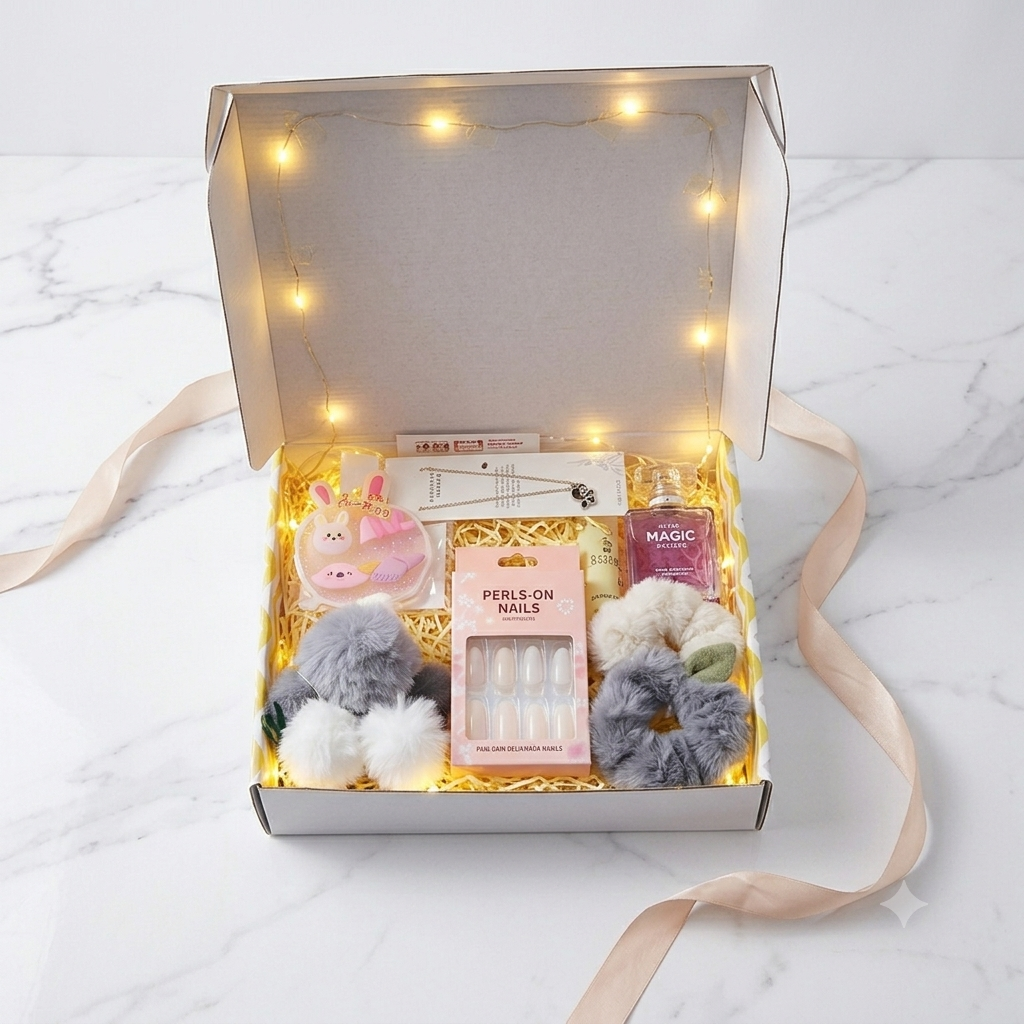 Luxury Ultimate Accessory Gift Box – Curated Jewelry, Nails & Fashion Hamper for Girls