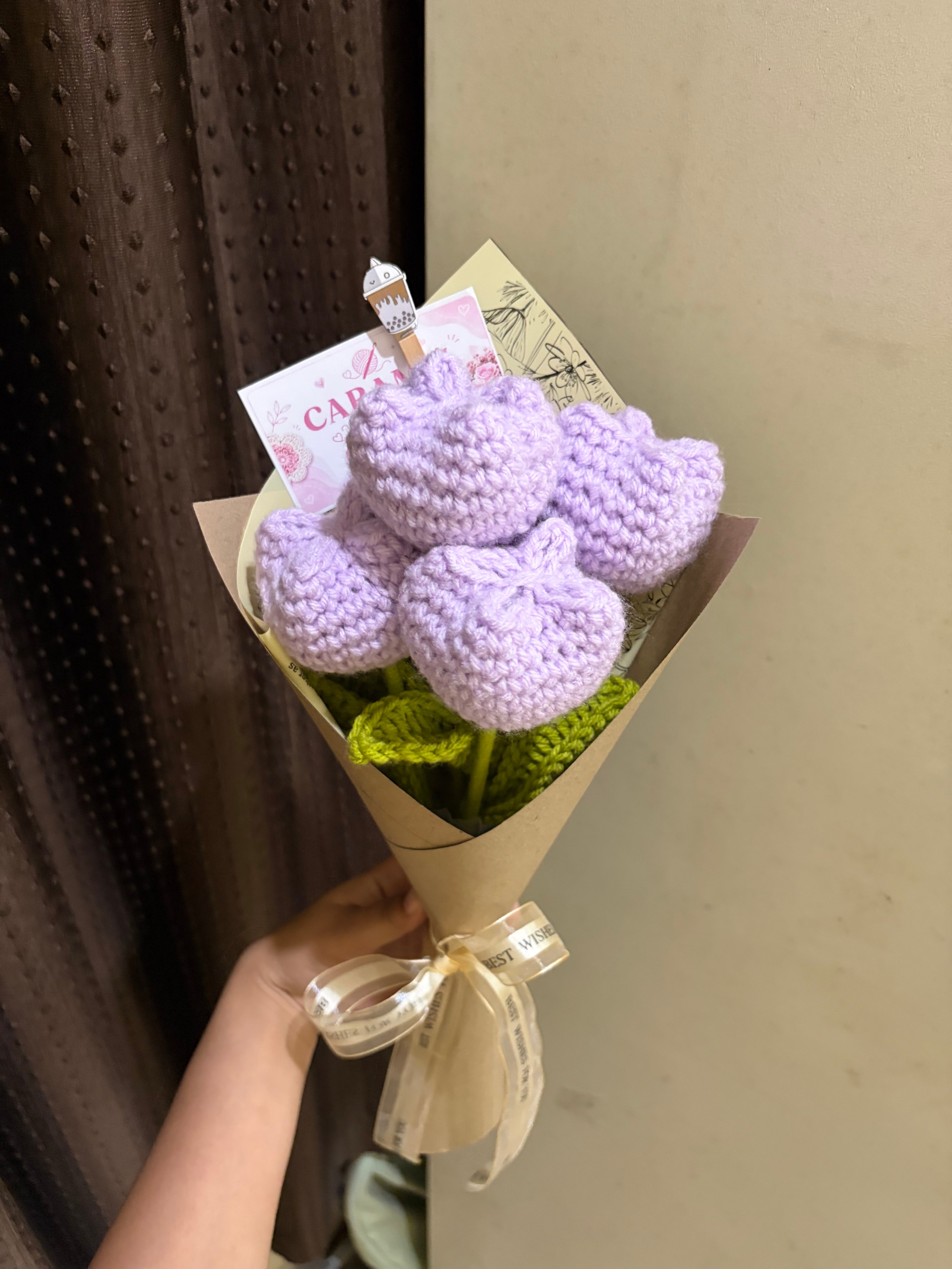 Handmade Crochet Lavender Bouquet | The Ultimate Everlasting Gift for GF